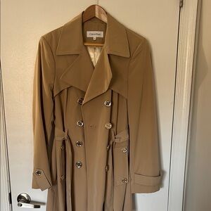 Calvin Klein Tan Trench Coat